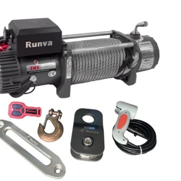 9500LBS – RUNVA WINCH 12V WITH STEEL CABLE (9 500LBS = 4 309KG) – RW9500C
